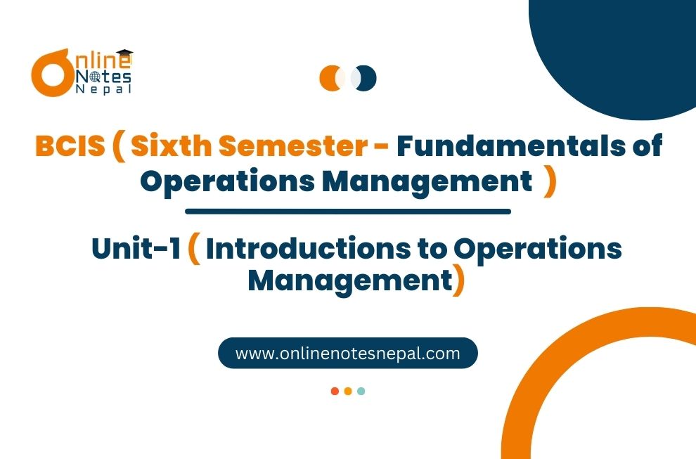 Introductions to Operations Management Photo